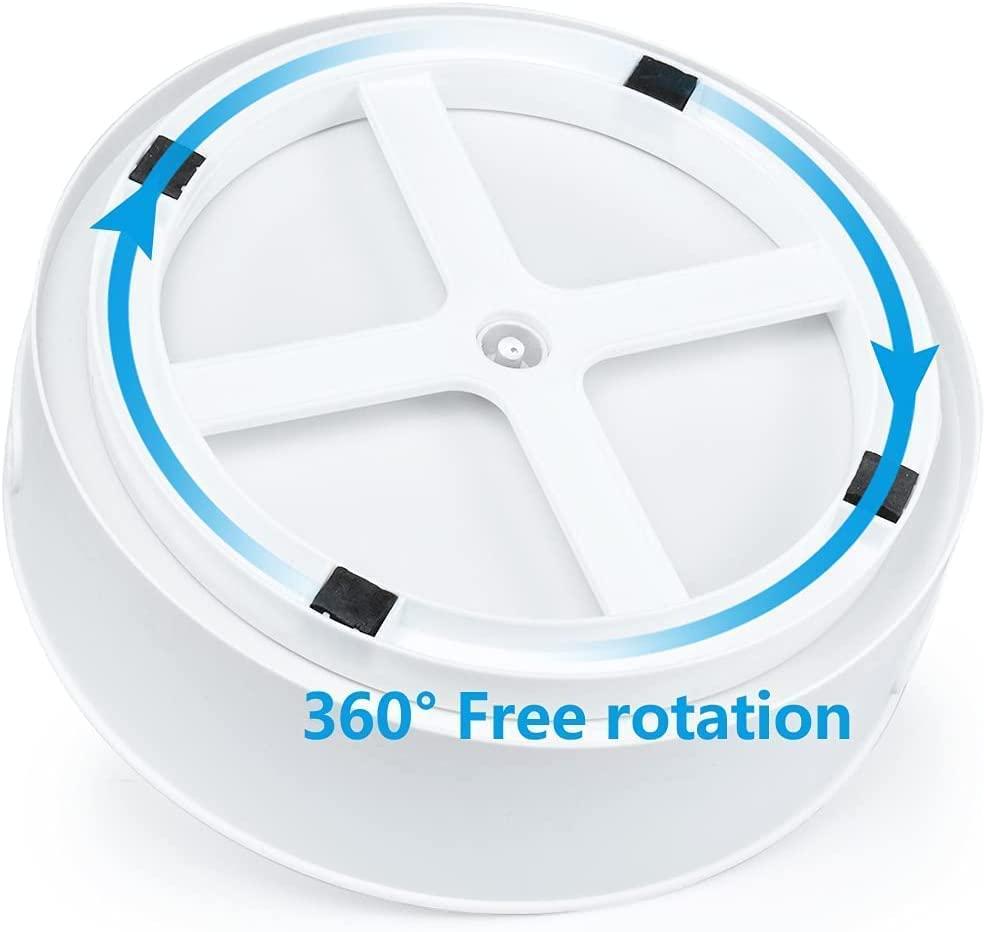 Multi-Purpose 360 degree Rotating Organizer Tray Use for Spice Rack, Cosmetic Organizer and Many more (Off-White Cream)
