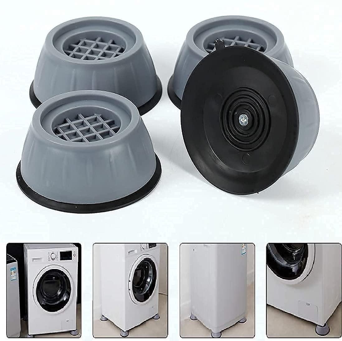 Anti Vibration Pad-Anti-vibration Pads For Washing Machine - 4 Pcs Shock Proof Feet For Washer, Dryer, Great For Home, Laundry Room, Kitchen, Washer, Dryer, Table, Chair, Sofa, Bed (4 Units)