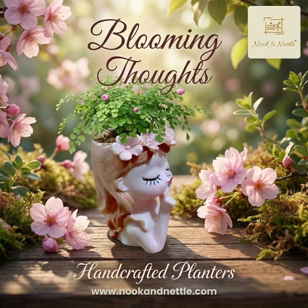 N&N Handcrafted Small Fairy Head Planter