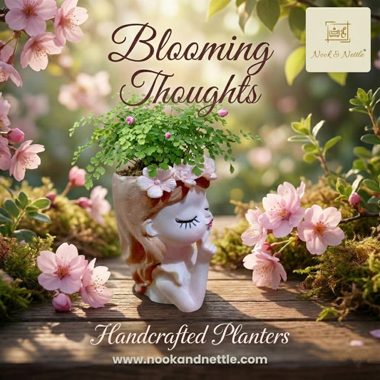 N&N Handcrafted Small Fairy Head Planter