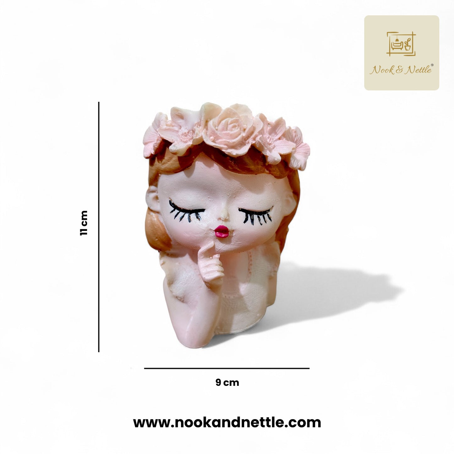 N&N Handcrafted Small Fairy Head Planter