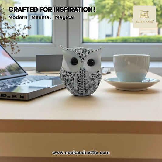 N&N Silver Handcrafted Classy Owl