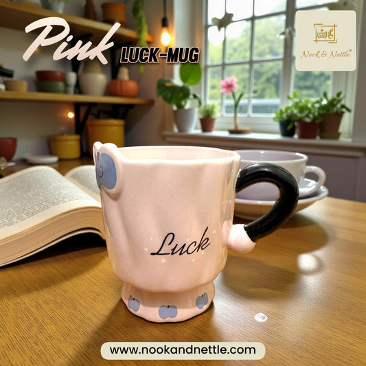 N&N “Luck” Ceramic Mug – Playful Designer Coffee Cup