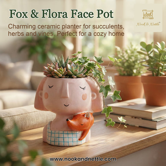 N&N Handcrafted Beautiful Girl Planter Pot for Home & Office Décor