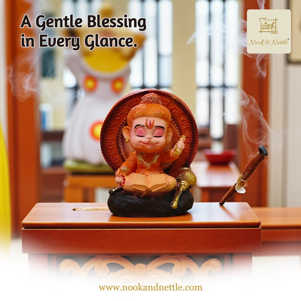 N&N Handcrafted Bal Hanuman Idol for Home & Office Decor