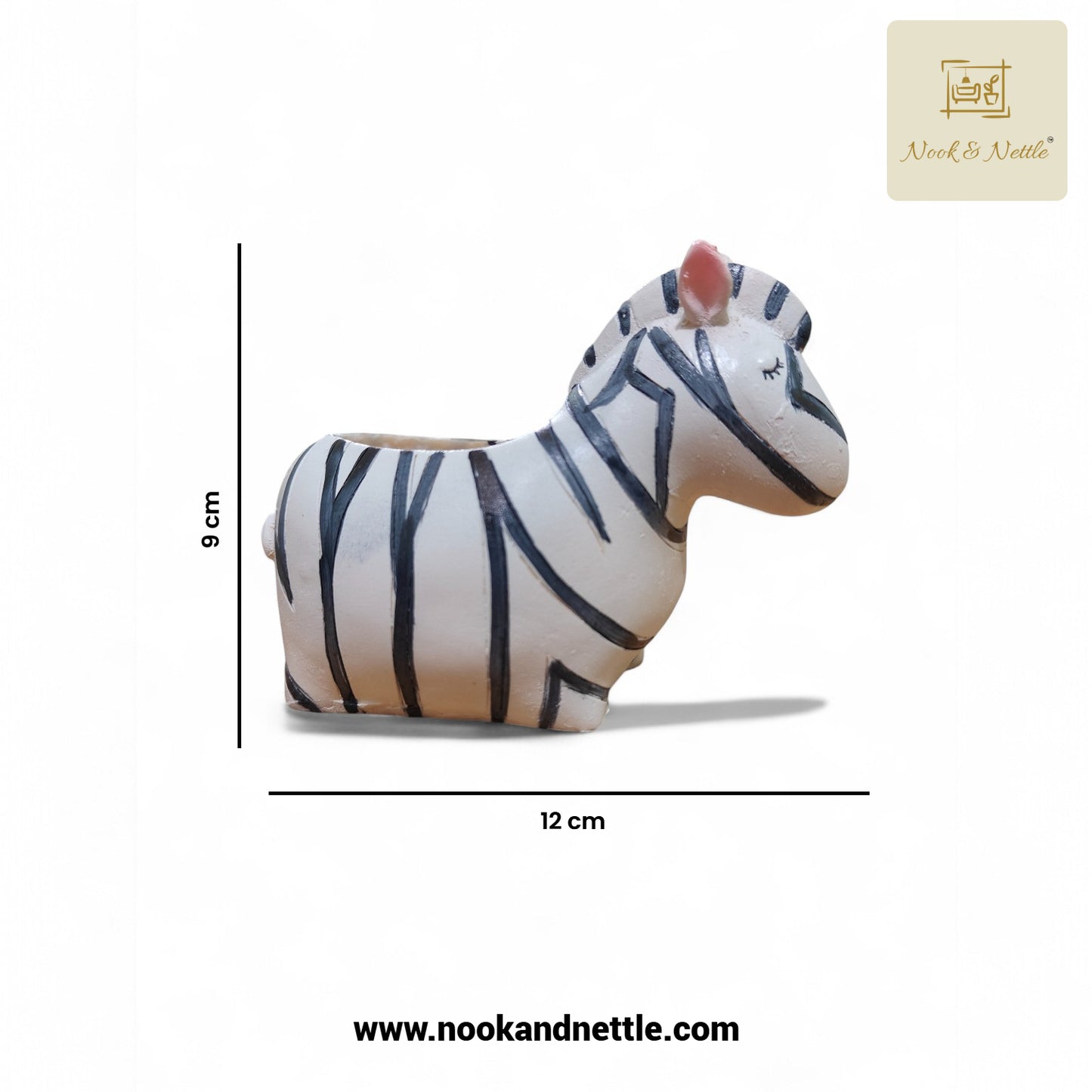 N&N Zebra Planter Pot for Home & Office Décor