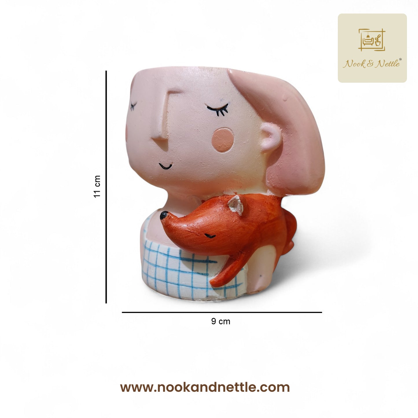 N&N Handcrafted Beautiful Girl Planter Pot for Home & Office Décor