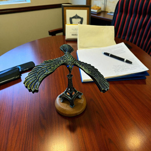 N&N Balancing Eagle on Eiffel Tower