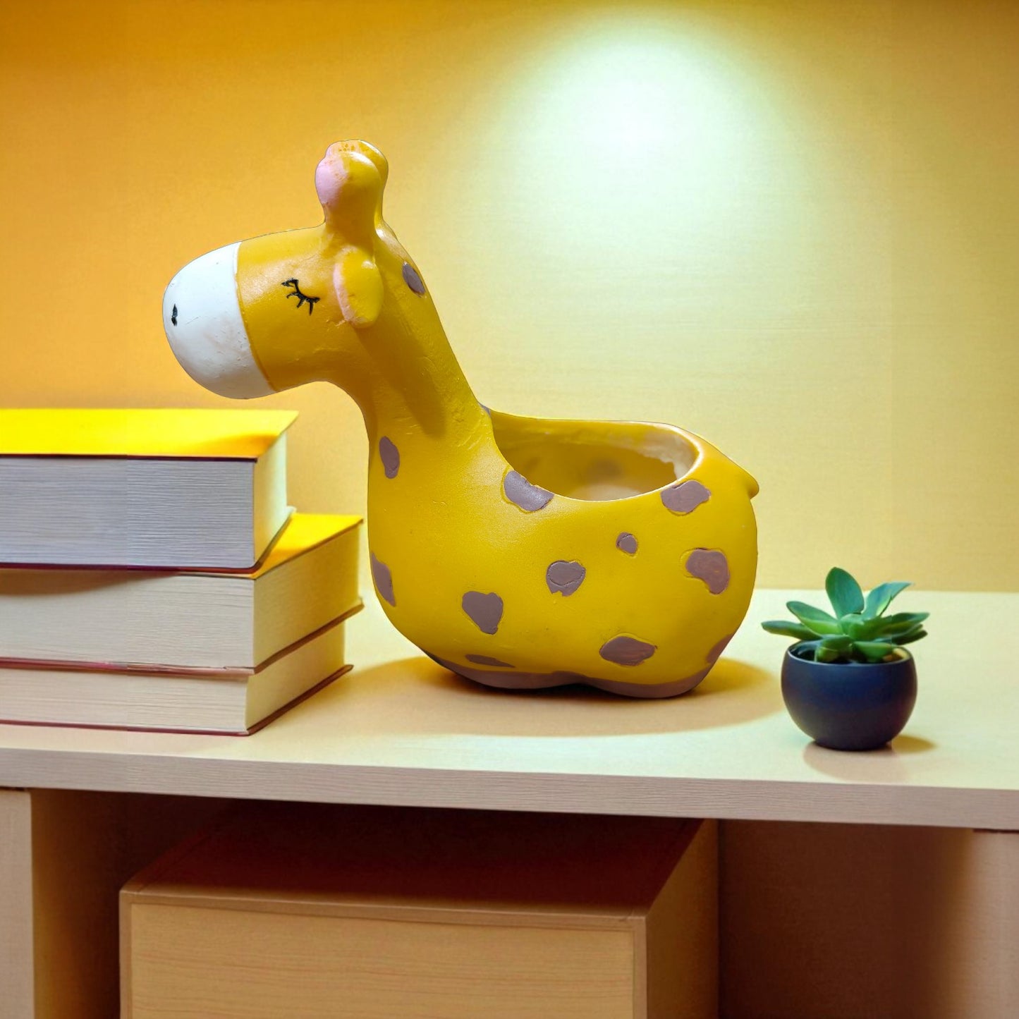 Nook & Nettle Handcrafted Mini Cute Giraffe Planter